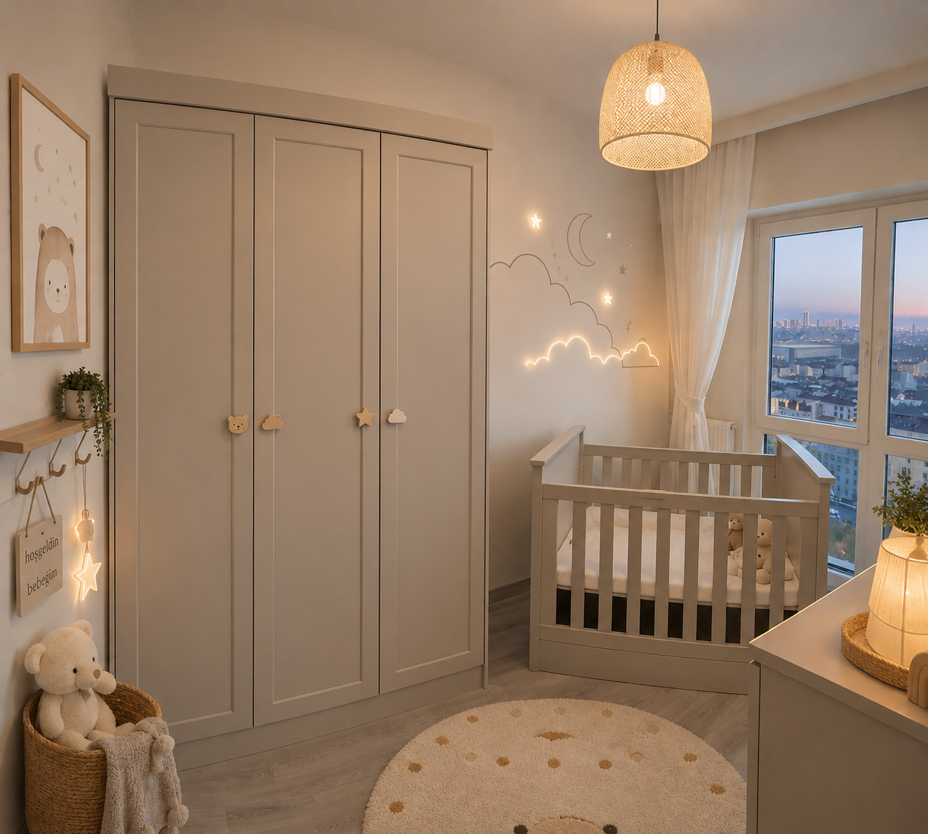 Minimal bebek odası mobilya tasarımı - Taxta HOME